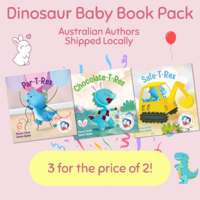 Dinosaur Themed Baby Book Pack