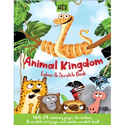 Animal Kingdom Colour and Scratch Book