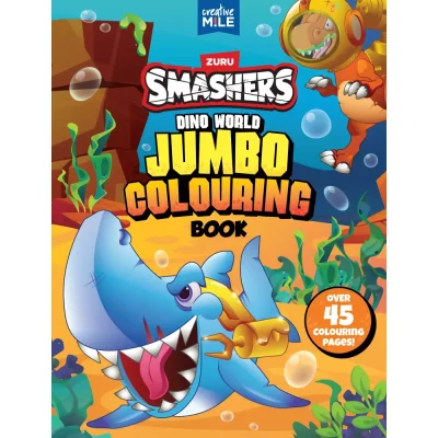 Smashers Dino World Jumbo Colouring Book